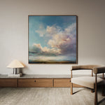 Abstract 1093 Canvas Art 60 x 60 cm / Black