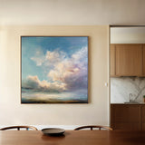 Abstract 1093 Canvas Art 60 x 60 cm / Black