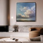 Abstract 1093 Canvas Art 60 x 60 cm / Black