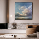 Abstract 1093 Canvas Art 60 x 60 cm / Black