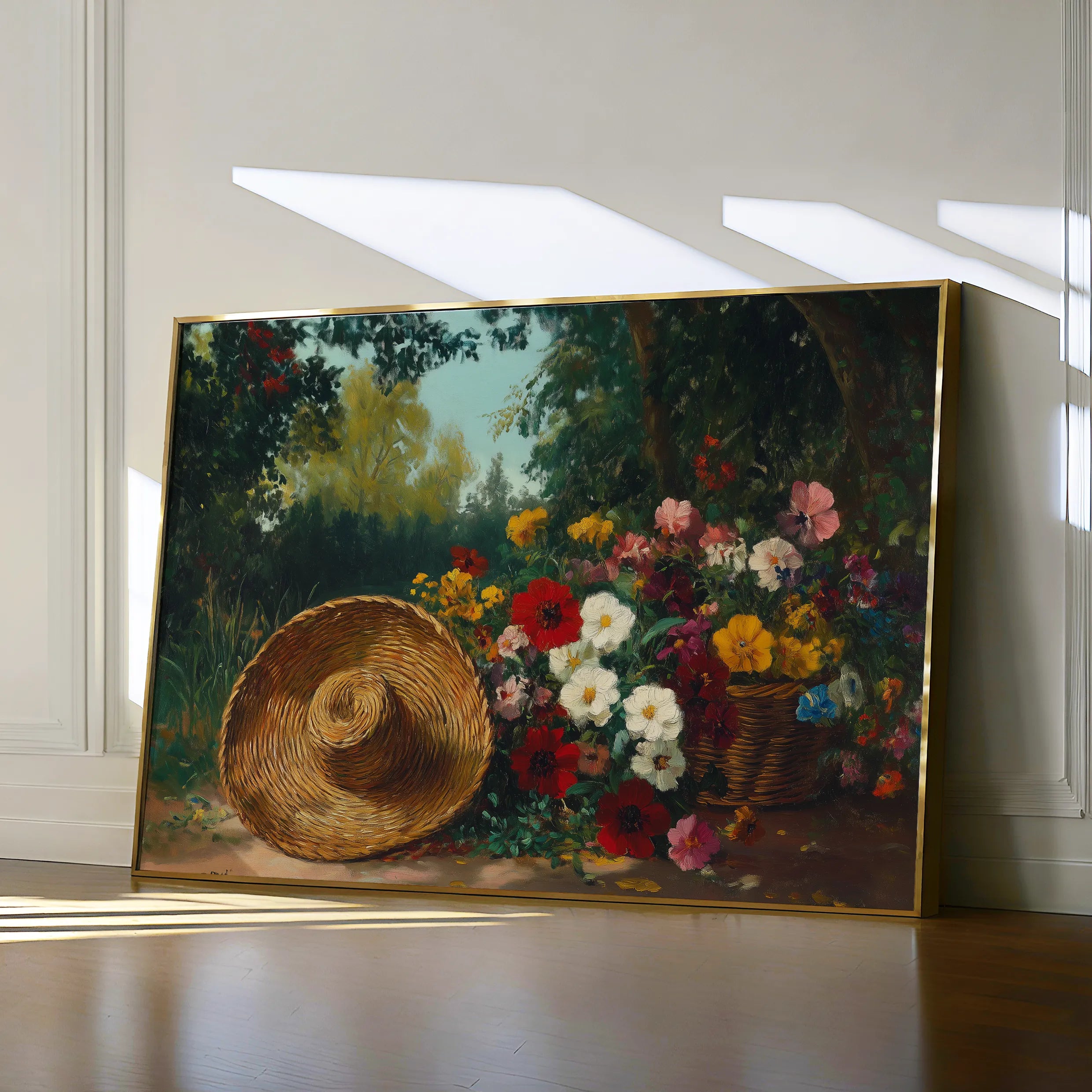 Floral 1093 Canvas Art 60 x 40 cm / Black