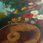 Floral 1093 Canvas Art 60 x 40 cm / Black