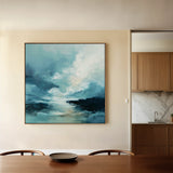 Abstract 1094 Canvas Art 60 x 60 cm / Black
