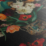 Floral 1096 Canvas Art 60 x 40 cm / Black