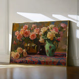 Floral 1098 Canvas Art 60 x 40 cm / Black