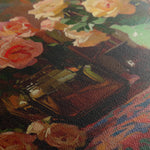 Floral 1098 Canvas Art 60 x 40 cm / Black