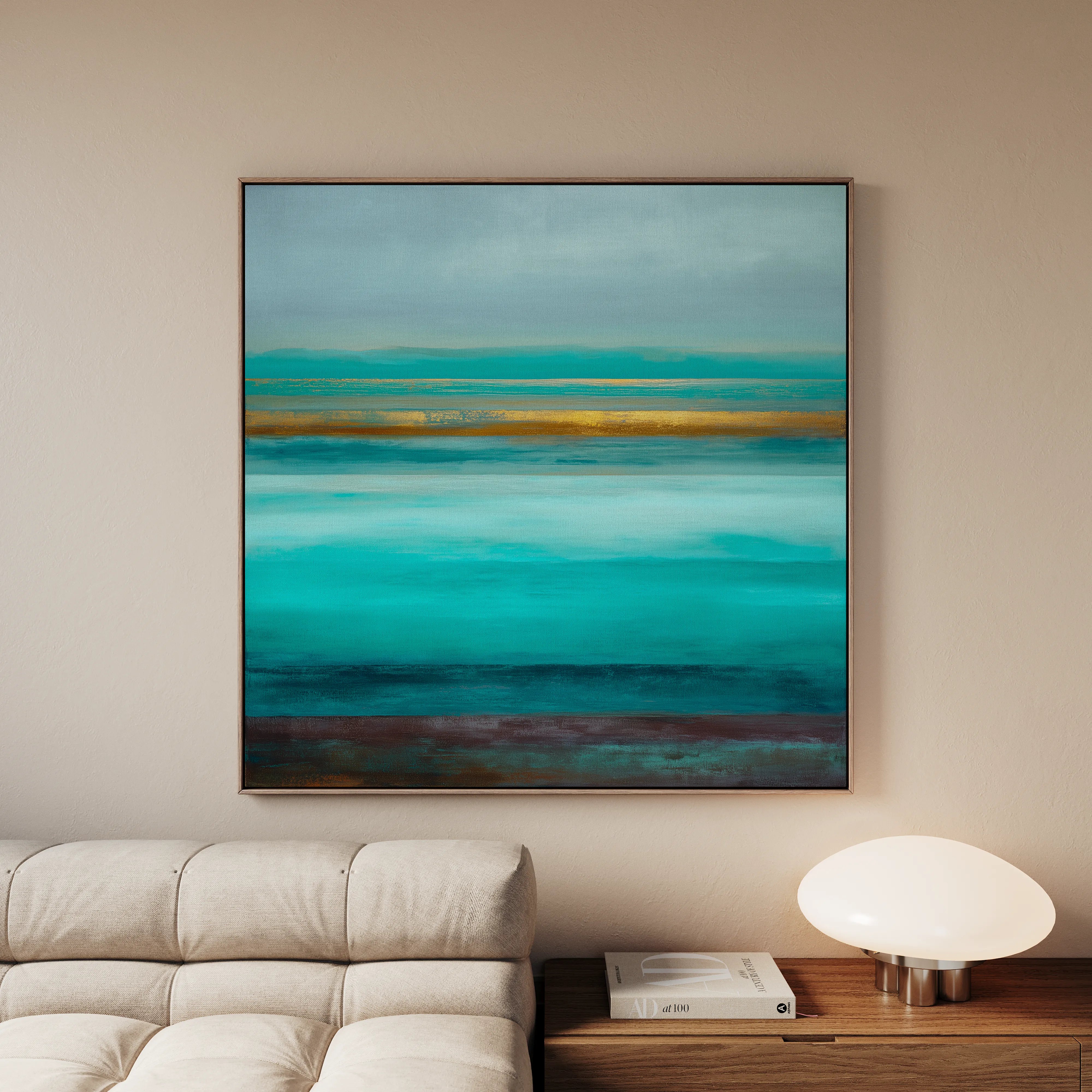 Abstract 1099 Canvas Art 60 x 60 cm / Black