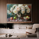 Floral 1099 Canvas Art 60 x 40 cm / Black