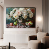 Floral 1099 Canvas Art 60 x 40 cm / Black