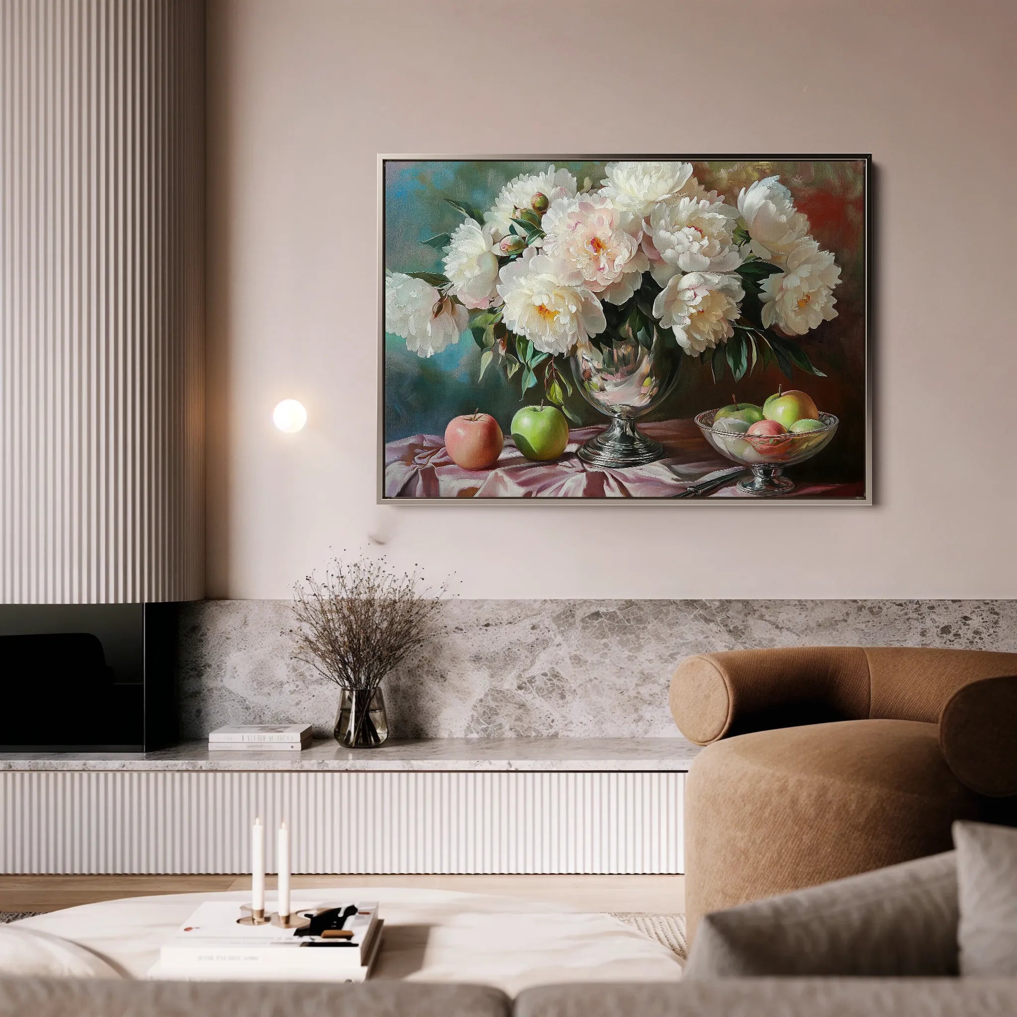 Floral 1099 Canvas Art 60 x 40 cm / Black
