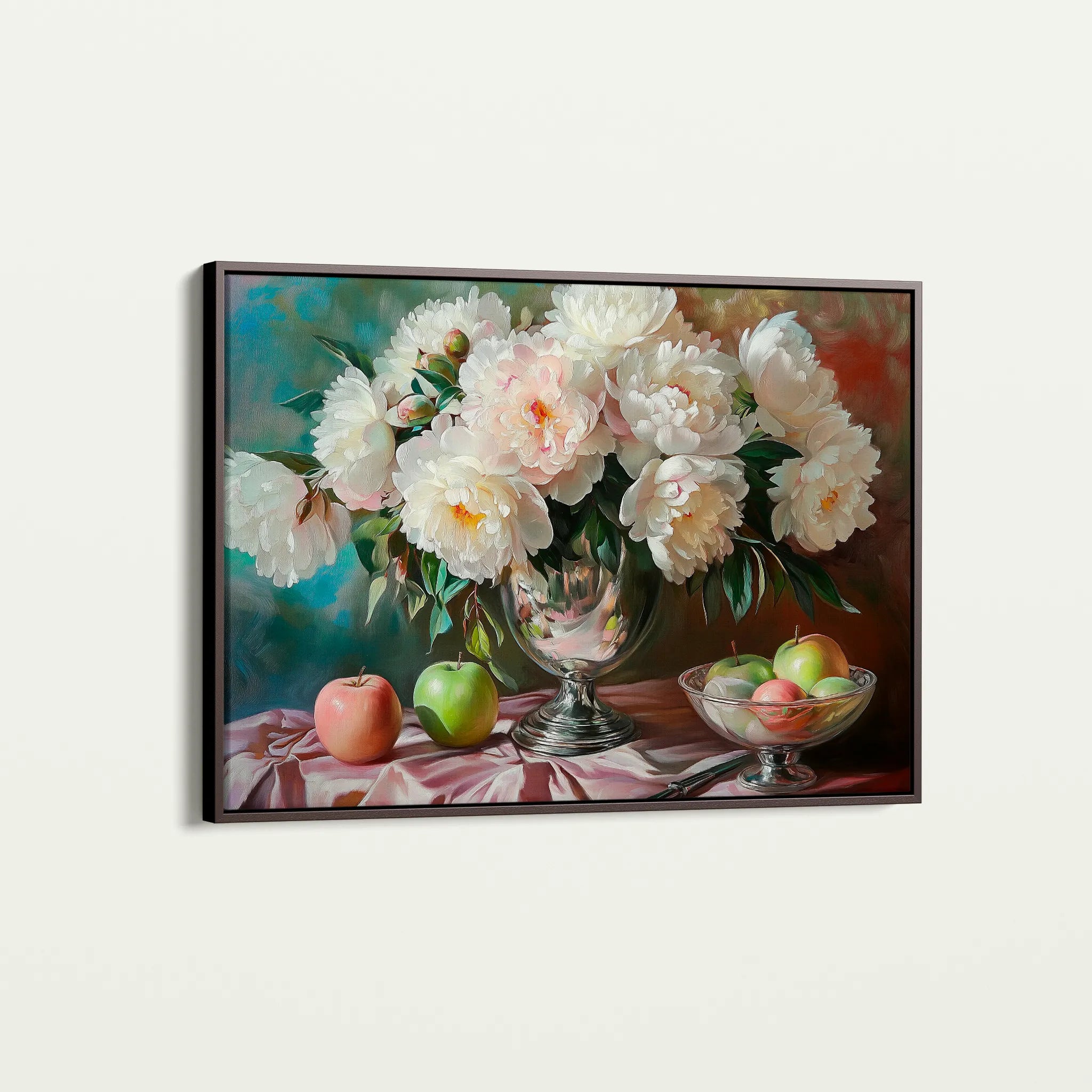 Floral 1099 Canvas Art 60 x 40 cm / Black