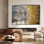 Abstract 110 Canvas Art 60 x 40 cm / Black