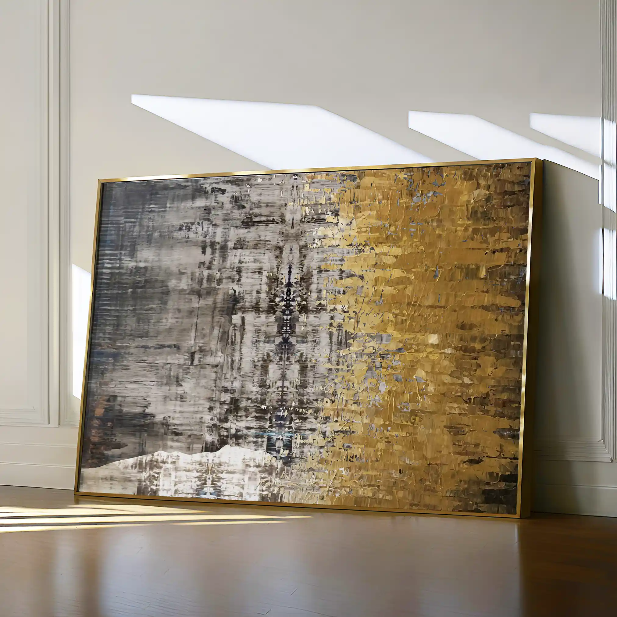 Abstract 110 Canvas Art 60 x 40 cm / Black
