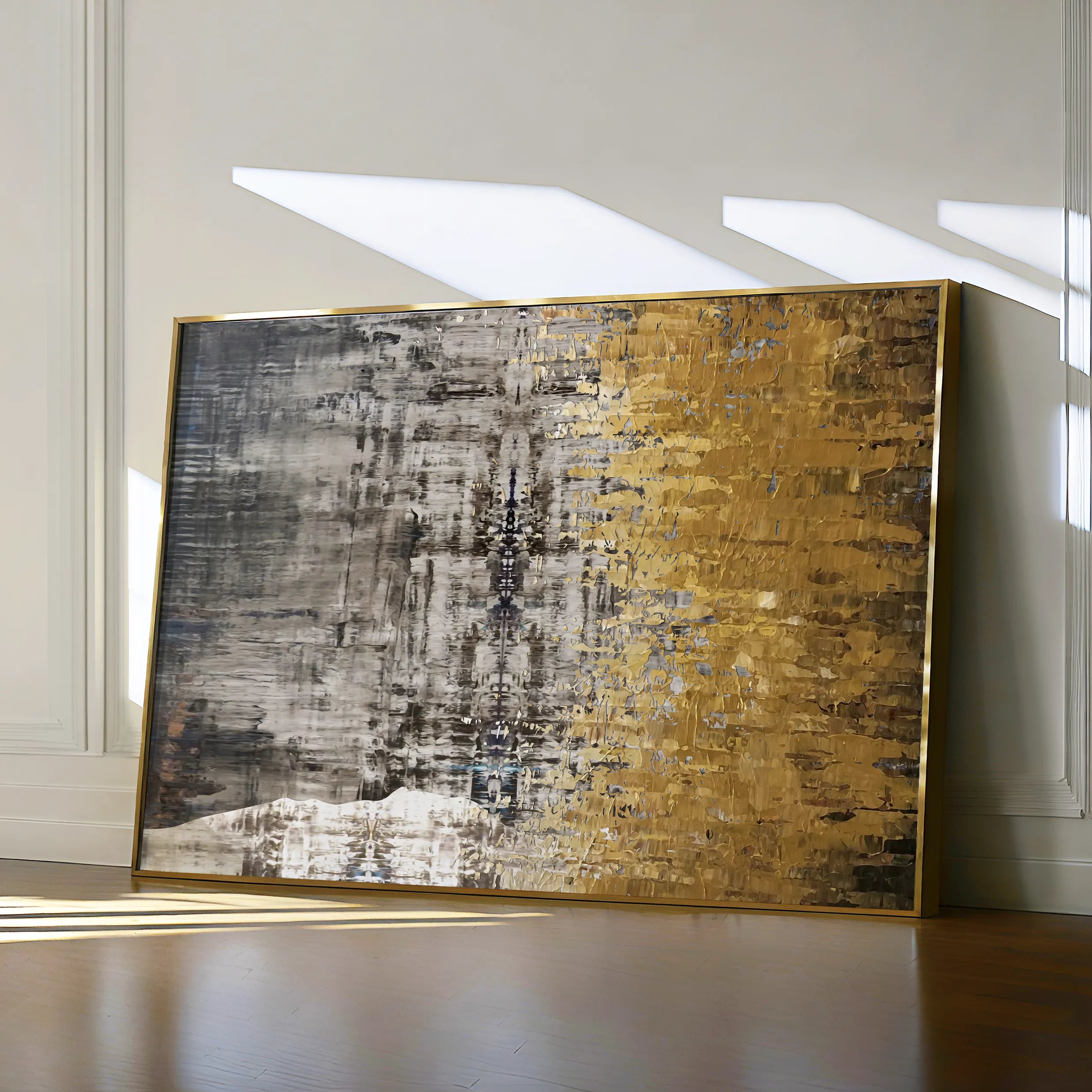 Abstract 110 Canvas Art 60 x 40 cm / Black