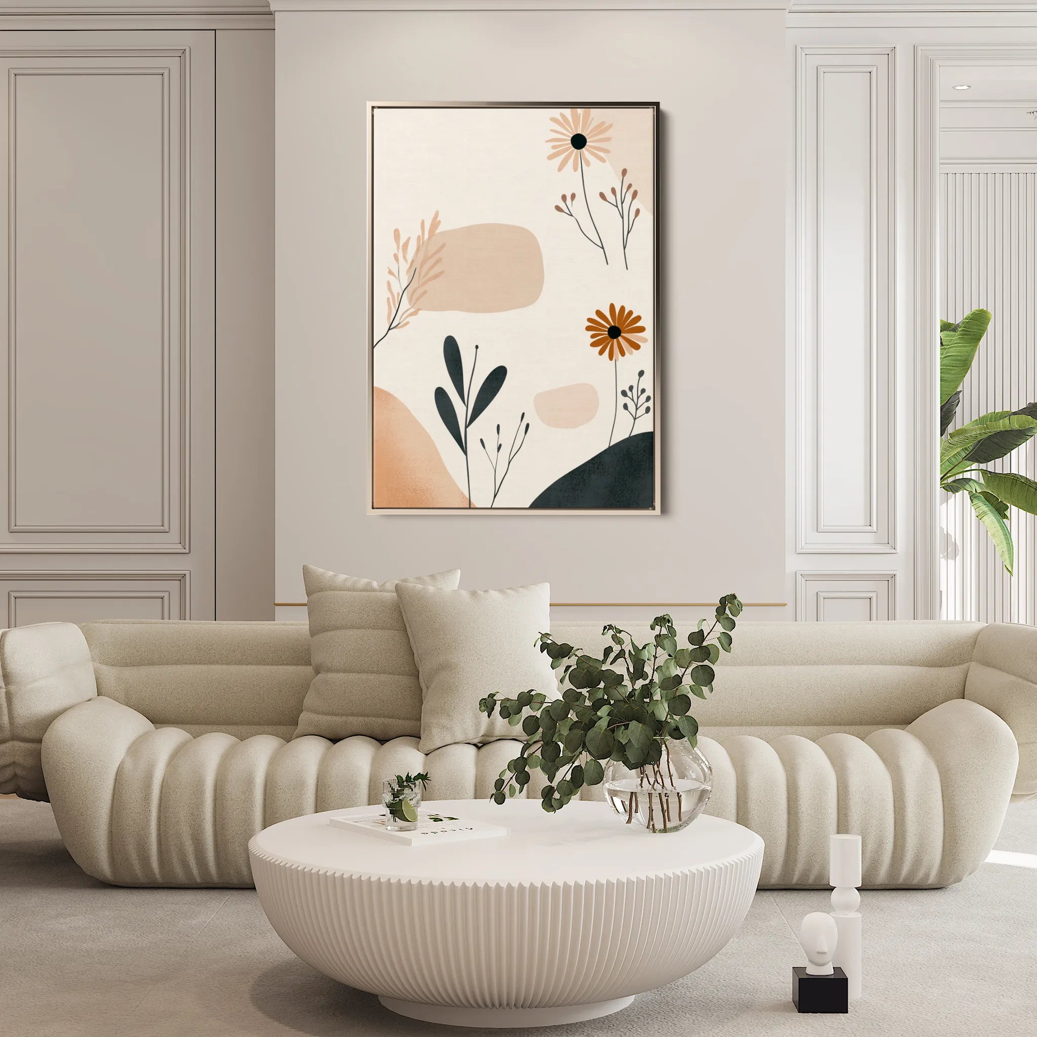 Boho 110 Canvas Art 60 x 40 cm / Black