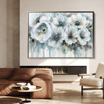 Floral 110 Canvas Art 60 x 40 cm / Black