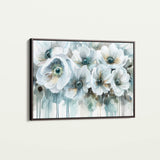 Floral 110 Canvas Art 60 x 40 cm / Black
