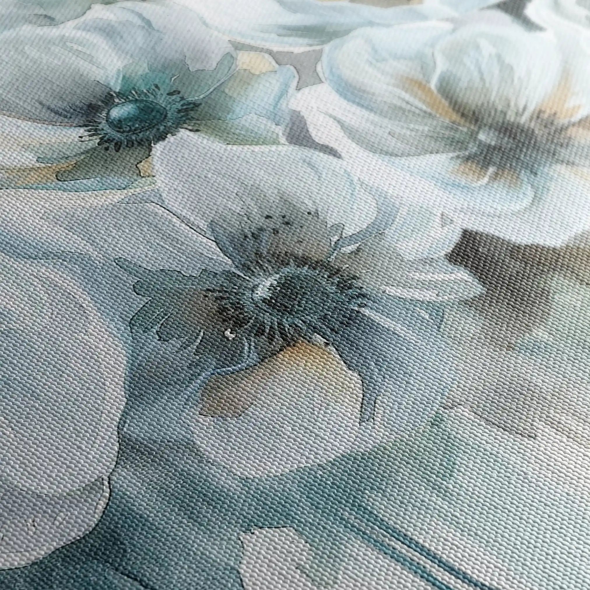 Floral 110 Canvas Art 60 x 40 cm / Black