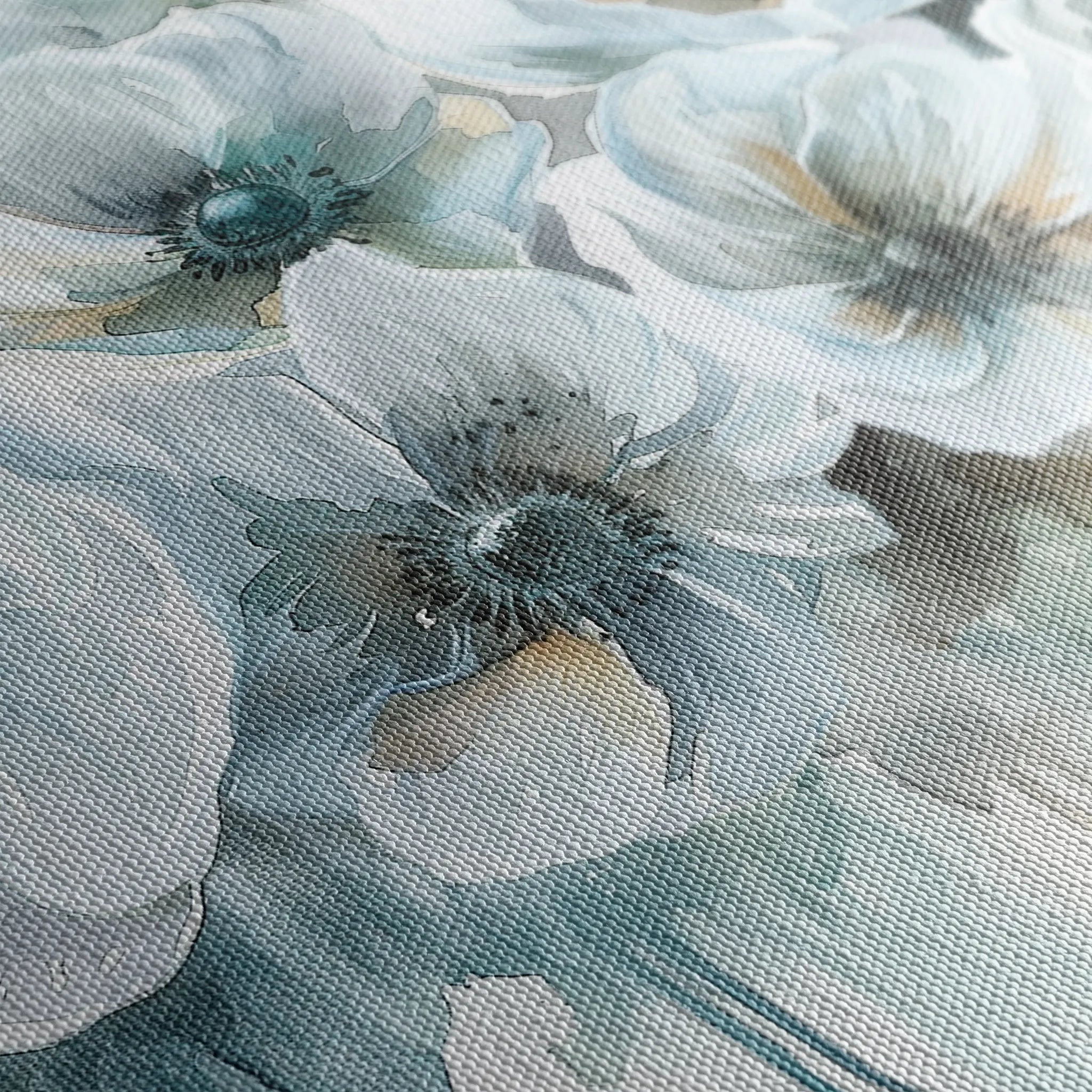 Floral 110 Canvas Art 60 x 40 cm / Black