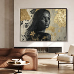 Portrait 110 Canvas Art 60 x 40 cm / Black