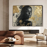 Portrait 110 Canvas Art 60 x 40 cm / Black