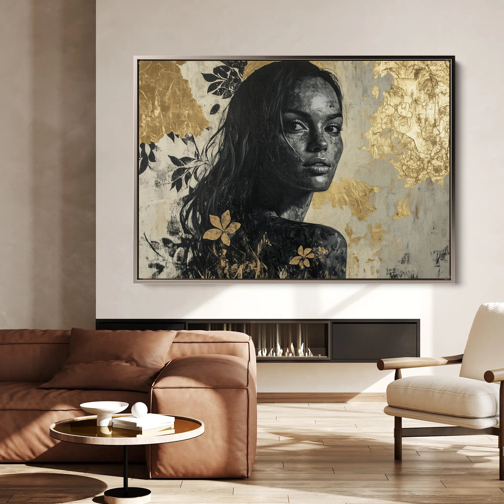Portrait 110 Canvas Art 60 x 40 cm / Black