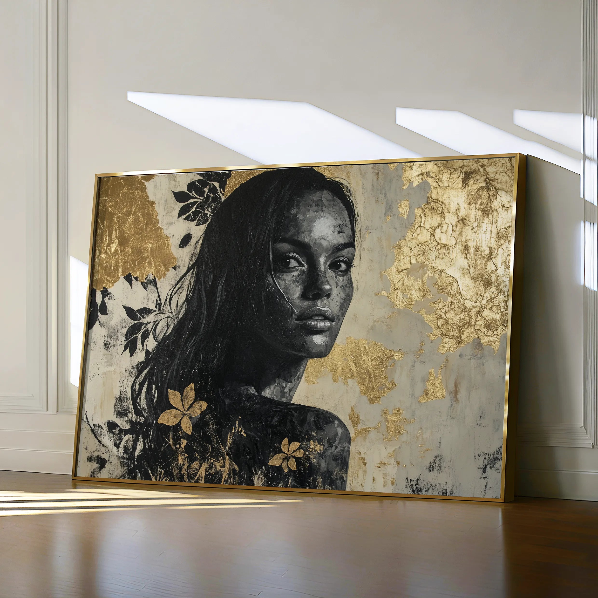 Portrait 110 Canvas Art 60 x 40 cm / Black