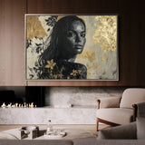 Portrait 110 Canvas Art 60 x 40 cm / Black