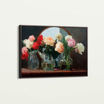 Floral 1100 Canvas Art 60 x 40 cm / Black