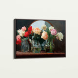 Floral 1100 Canvas Art 60 x 40 cm / Black