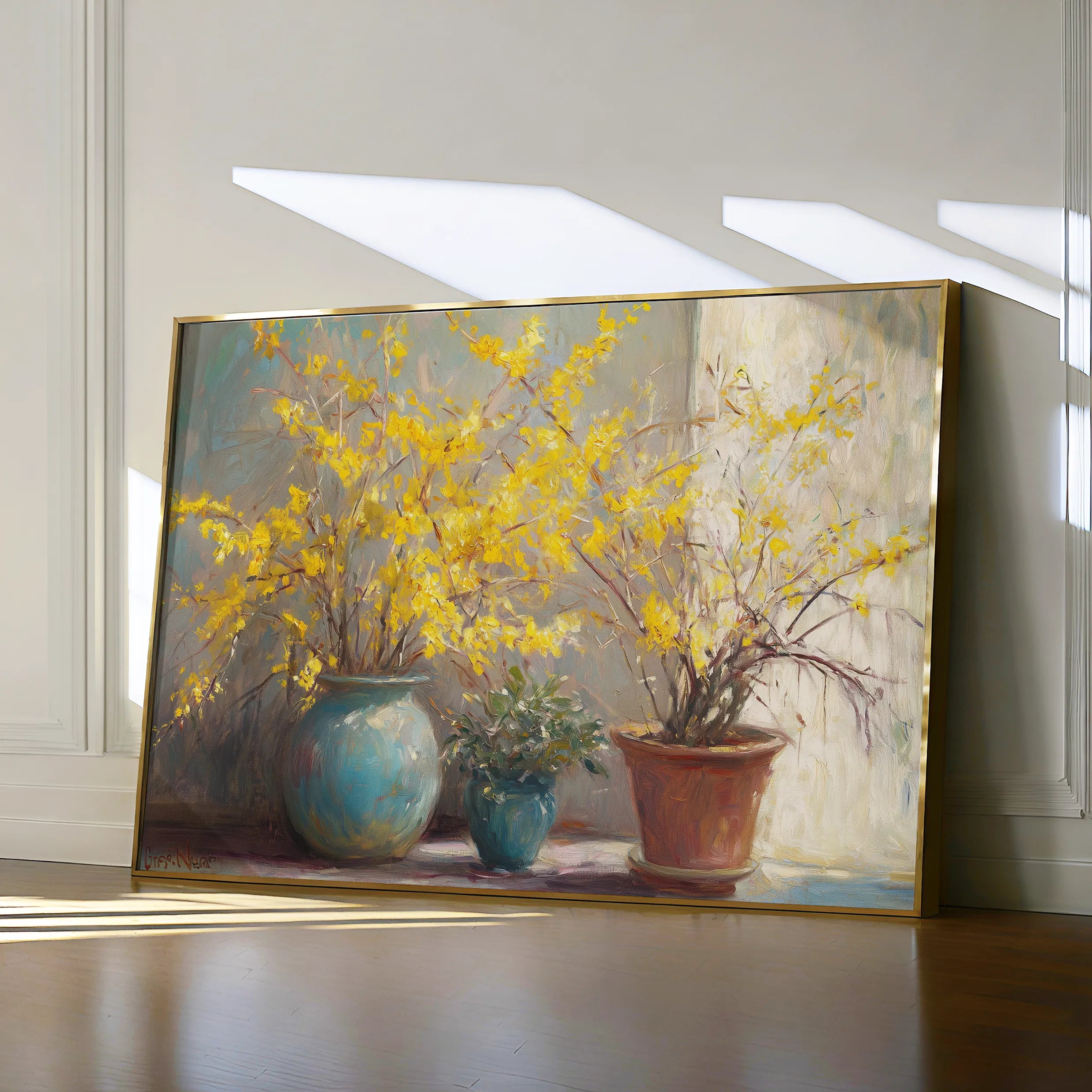 Floral 1101 Canvas Art 60 x 40 cm / Black