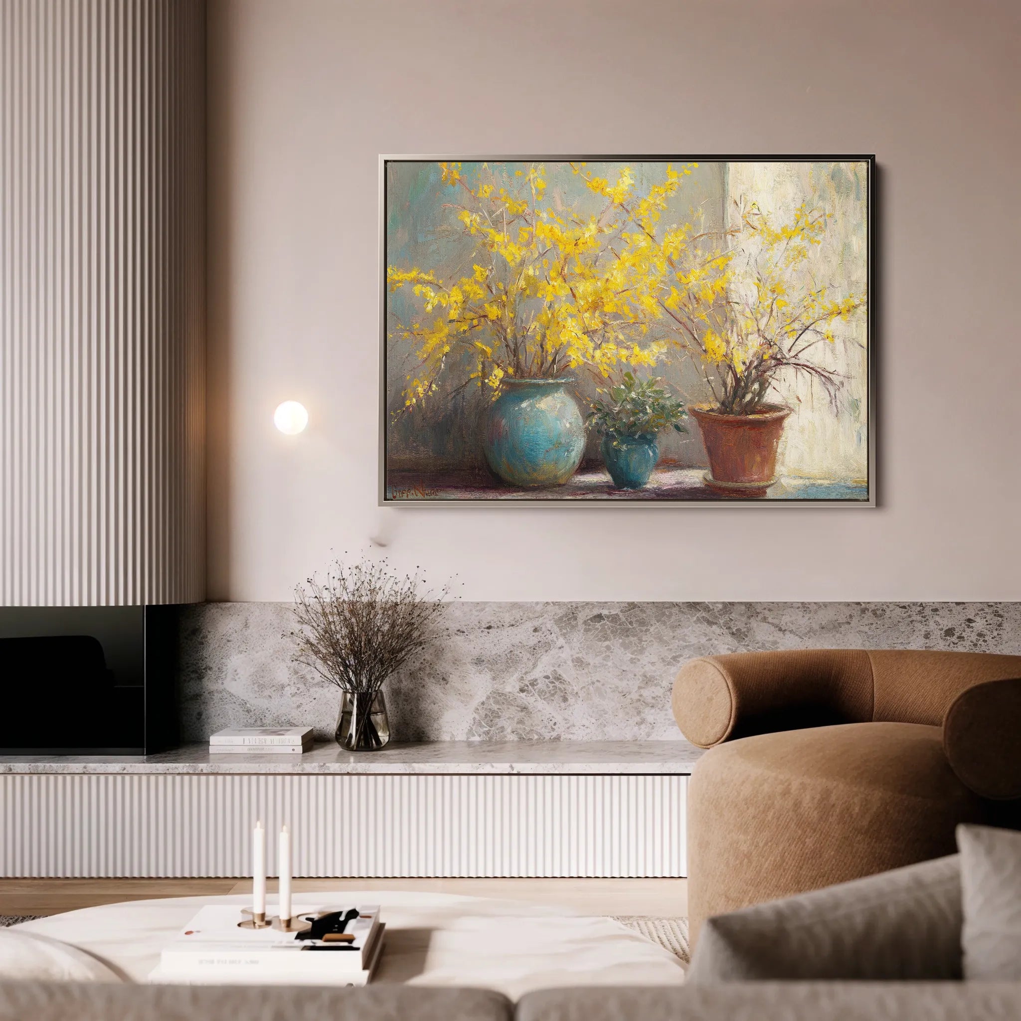 Floral 1101 Canvas Art 60 x 40 cm / Black
