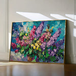 Floral 1102 Canvas Art 60 x 40 cm / Black
