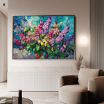 Floral 1102 Canvas Art 60 x 40 cm / Black