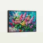 Floral 1102 Canvas Art 60 x 40 cm / Black
