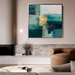 Abstract 1103 Canvas Art 60 x 60 cm / Black