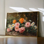 Floral 1103 Canvas Art 60 x 40 cm / Black