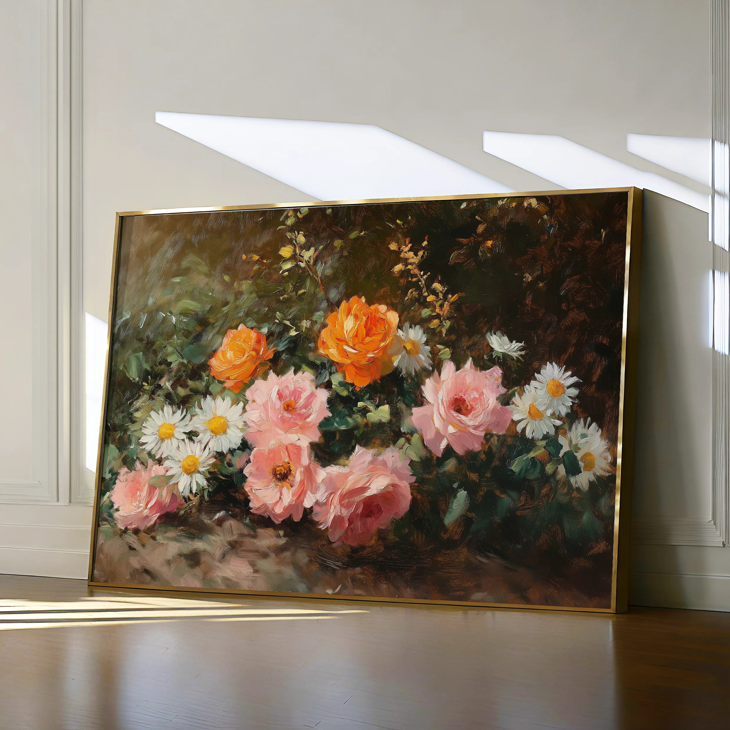 Floral 1103 Canvas Art 60 x 40 cm / Black
