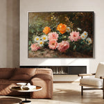 Floral 1103 Canvas Art 60 x 40 cm / Black