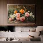 Floral 1103 Canvas Art 60 x 40 cm / Black
