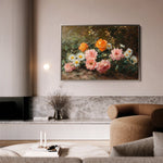 Floral 1103 Canvas Art 60 x 40 cm / Black