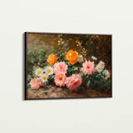 Floral 1103 Canvas Art 60 x 40 cm / Black