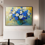 Floral 1104 Canvas Art 60 x 40 cm / Black