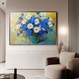 Floral 1104 Canvas Art 60 x 40 cm / Black
