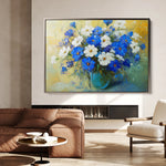 Floral 1104 Canvas Art 60 x 40 cm / Black