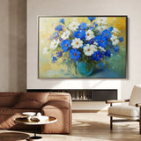 Floral 1104 Canvas Art 60 x 40 cm / Black