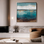Abstract 1106 Canvas Art 60 x 60 cm / Black