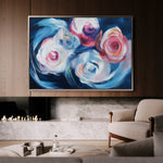 Floral 1106 Canvas Art 60 x 40 cm / Black