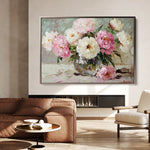 Floral 1107 Canvas Art 60 x 40 cm / Black