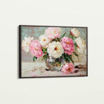 Floral 1107 Canvas Art 60 x 40 cm / Black